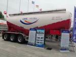 CIMC 3 Axles 35cbms diesel Generator Dry Mix Mortar Bin Powder tank Cargo Semi
