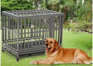 China Horizontal Sliding Folding Dog Crate Stainless Steel on sale