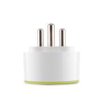 Round Green Indian Standard 16A Multi-function Smart Socket Wi-Fi Plug-Power