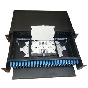 Wholesale 2U 48 / 96F Pulling Sc Lc 19 Fiber Optic Patch Panel Rack Mount Data Center Cable Management from china suppliers