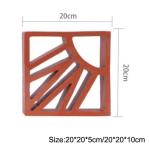 200mm Decorative Terracotta Bricks Exterior Hollow Clay Brick Abrasion Proof