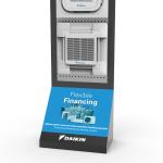 Customizable Metal Display Stands Shopping Centre Display Stands Air Conditionin