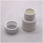 30mL Round Shape PE Plastic Bottle for Medicine Solid Tablet Capsule Storage