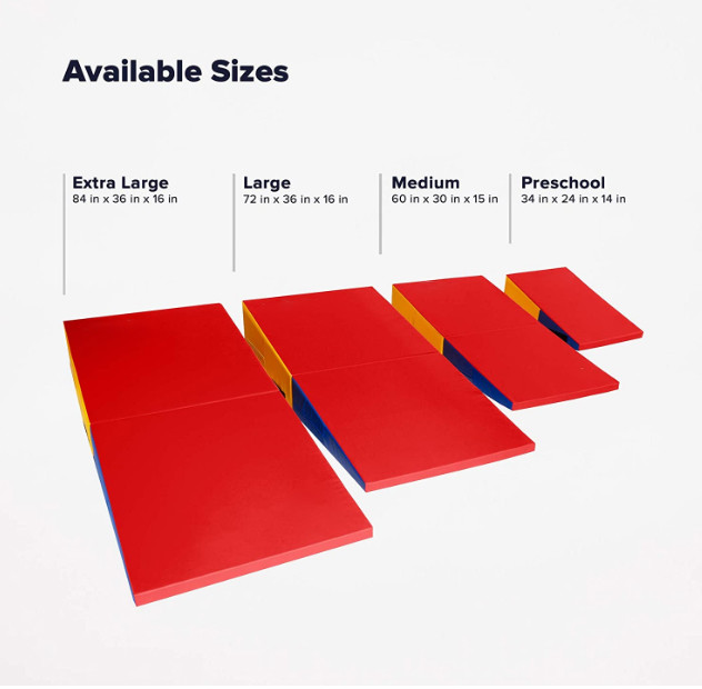 exercise thick cheap folding gymnastics incline mat amazon