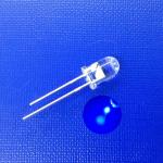 5mm Through Hole LED Diode 460nm 470nm Blue Color 120deg Beam Angle 4-6LM Round