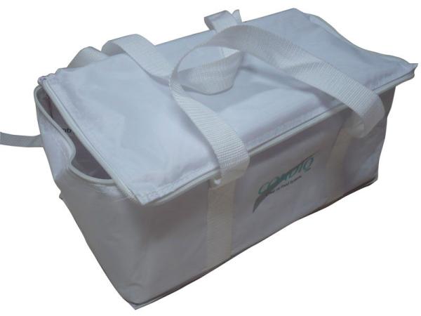 Promotional 210D White Nylon Thermal Protective Bag, Food Carrier Bags 42 * 28 *