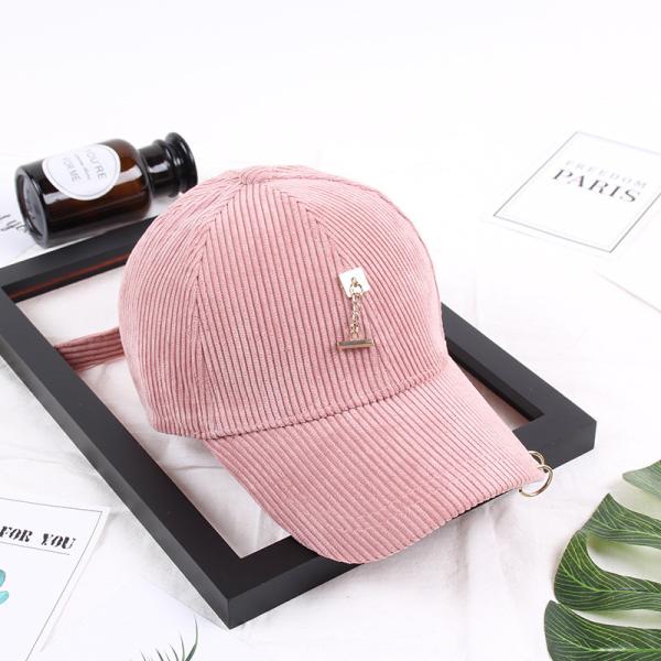 2018 trendy fashionable girls corduroy cap with MOQ only need 3 pcs, Women