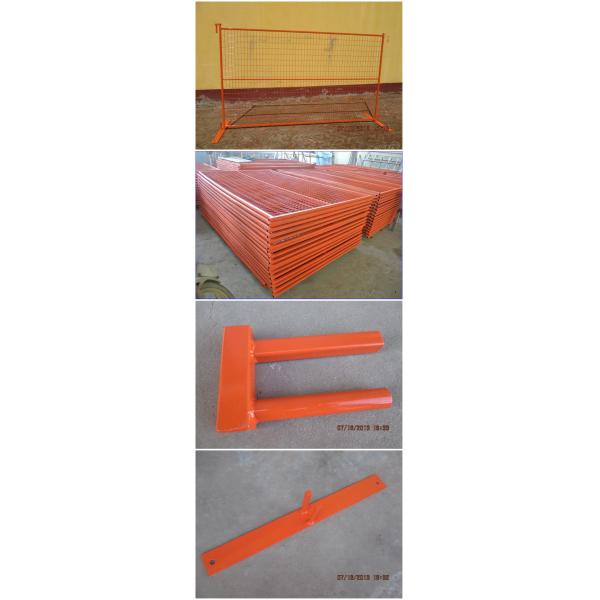 Interpon Powder Coated Blue Construction Temporary Fence Height 6’/1830mm*Width9.5’/2900mm Spacing4"x12"/100mmx300mm