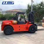 Diesel Powered Forklift 12 Ton , Container Mast Forklift With Fork Positioner