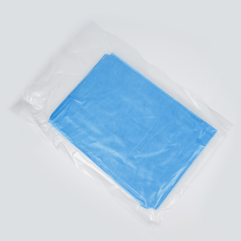 Blue Protective Coverall Medical Use Non Woven Sms Tie Back Disposable Surgical Gown For Hospital