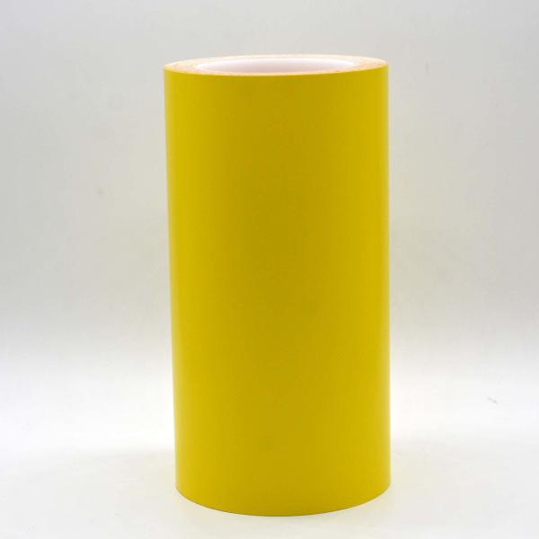 1Mil High Temperature Adhesive Label Material Matte Yellow Permanent Adhesive