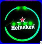 Acrylic Custom Business Gifts Round Party Club Led Coaster Lights Lightweight