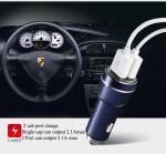 high quality safety hammer dual sub car charger with ce certificate