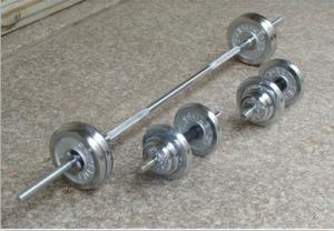 Wholesale Adjustable Electroplating Fitness Accessory weight plate Barbell Set from china suppliers