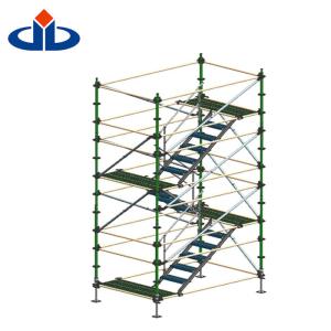 China Layher Ringlock Scaffolding System Cantilever Stair Tower Scaffolding on sale