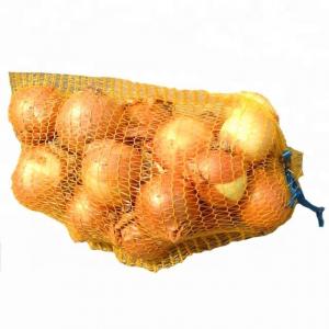 China Customizable Packing Rolls Vegetable Potato Onion Packages Sack PE Raschel Mesh Bag on sale