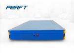 10 T Material Handling Carts Trackless Transfer Cart On Cement Floor Blue Color
