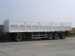 Three Axle Fence Cargo Trailer Tri Axles Livestock Sidewall Semi Trailer Truck