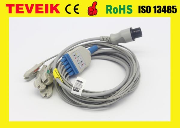 Reusable 5 Leads ECG Trunk Cable With snap For Mindray Patient Monitor