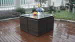 5pcs rattan cube sets outdoor wicker sofa set with square table