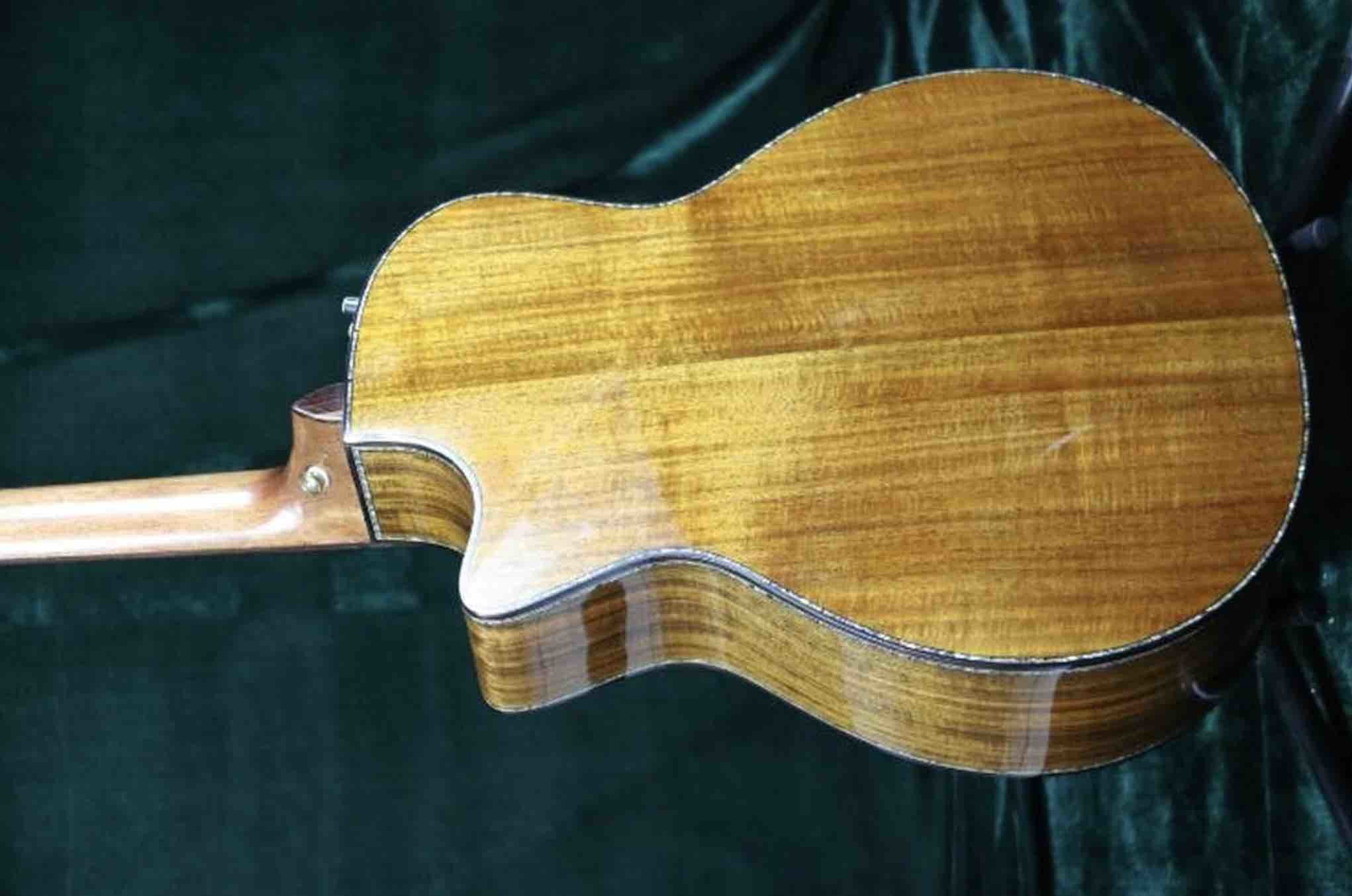 Grand Luxury Acoustic Guitar Full Solid AAA Koa Top & Back Side Real Abalone Inlay Ebony Fingerboard One Piece Wood Neck