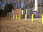 25m Long 2.2m High 9 Gauge Chain Link Fencing With PVC Coated