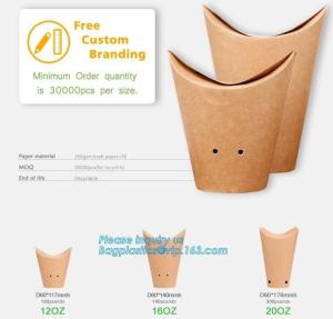 Wholesale Custom printed french fries crepe holder food packaging paper cones,Food paper cones french fry crepe cone holder, crepe from china suppliers
