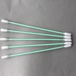 TX740B Cleanroom Q Tips , Cotton Cleaning Swabs Green Stick For PCB Cleaning