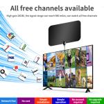 Customizable Cable Length Indoor HD 1080p Digital TV Receiver with Adhersive