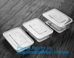 Meal Prep Containers 3 Compartment Leak Proof 1oz sauce cups Microwave BPA Free