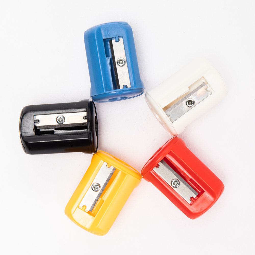 Fancy 1 Hole Pencil Sharpener With Lid School Kids