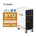 All In One Battery Energy Storage 6Kwh Lifepo4 Battery Pack Inverter 3000W MPPT