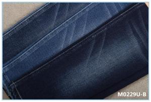 Wholesale Super Soft Touch Cotton Lycra Denim Jeans Fabric Dark blue from china suppliers