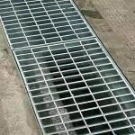 Outdoor Metal Drain Cover Q235 Grating Serrated Galvanized