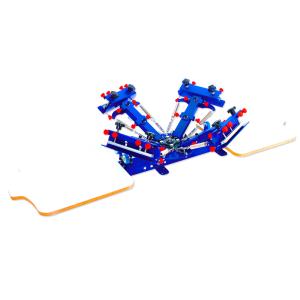 Wholesale cheap t-shirt 4 color 2 pallets manual screen printing press for sale from china suppliers