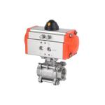 Q611F-16P 2 Way 3 PC Air Control Pneumatic Actuator Ball Valve Perfect for
