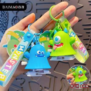 Wholesale Monster Family Bag Toy Keychain Light Rubber With Gravure And Offset Printing from china suppliers