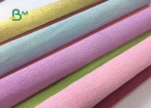 Wholesale Colored Double Sided Crepe Paper Roll 52cm x 250cm For Decorations from china suppliers