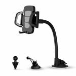 Long Arm Flexible Car Dashboard Phone Mount 3 In 1 Strong suction 65mm width
