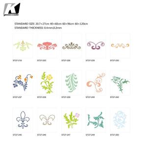 Wholesale PET Reusable Wall Texture Design Stencil , Adhesive Decorating Stencils For Walls from china suppliers