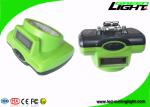 Green Color 15000lux Rechargeable LED Headlamp 6.4Ah Battery Capacity cordless