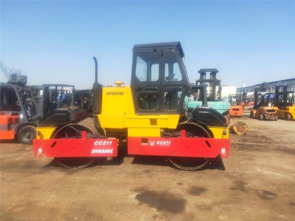 Used Construction Dynapac Road Roller Cc211, Second Hand Vibratory Smooth Drum