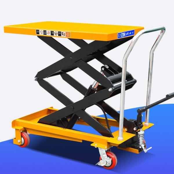 900x600mm Platform Hydraulic Table Lift Cart For Order Preparation Cargo