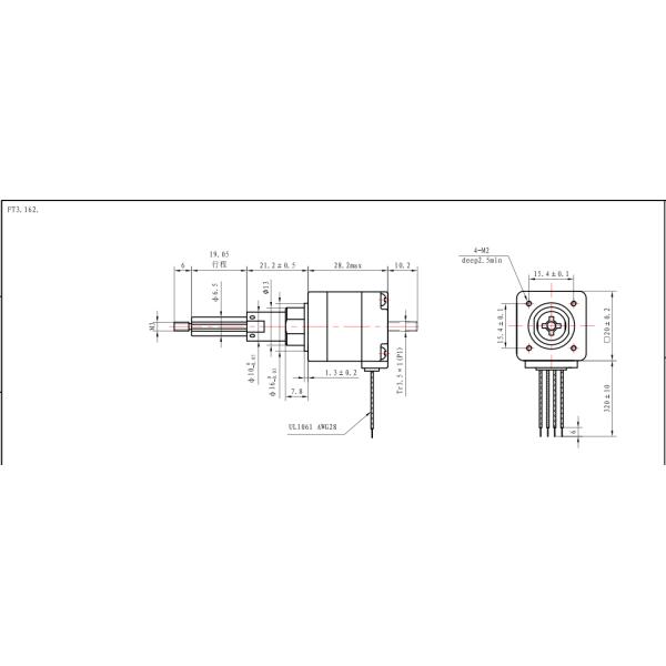 Nema 8 Linear Stepper Motor Hybrid Technology 2.55V 0.8kg At 600pps