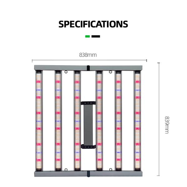 EU Dimmable Lm301h Evo Lm281b Grow Lamp Full Spectrum 480 Watt Bar Led Grow Light for Indoor Plants