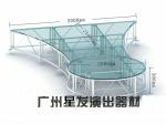 Black Glass Square Acrylic Stage Platform Anti-slip For Evens