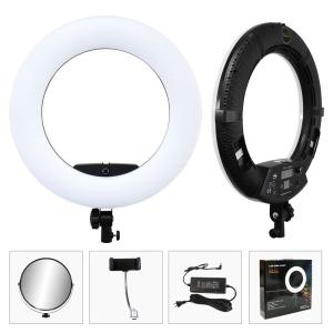 Wholesale 3200k-5500k 18 Inch Led Ring Light Phone Rechargeable 9600lm Video Studio Equipment from china suppliers
