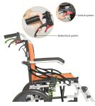 Aluminium Alloy ISO13485 Foldable Manual Wheelchair