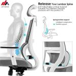 Gray Mesh and Fabric Office Chair with Aluminum Base The Ultimate Ergonomic