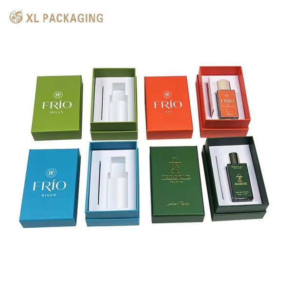 Luxury Rigid Cardboard Paper Lid Base Gift Box with EVA Foam for Perfume Watch